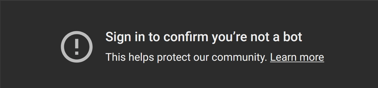 Sign in to confirm you’re not a bot
This helps protect our community. Learn more