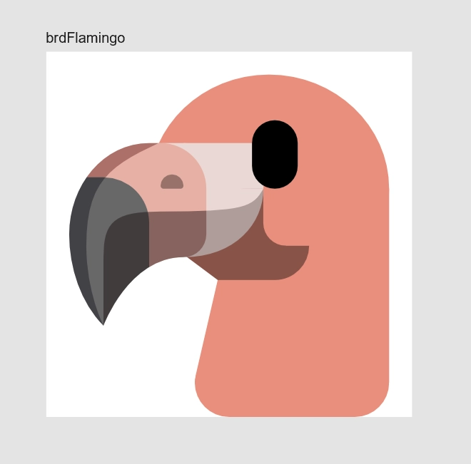 Emoji of a flamingo