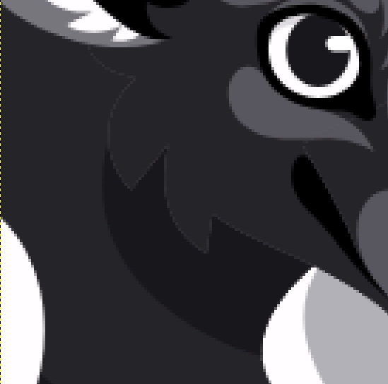 Vector art as displayed by browsers. There are visible seams of lighter areas under darker areas along edges.