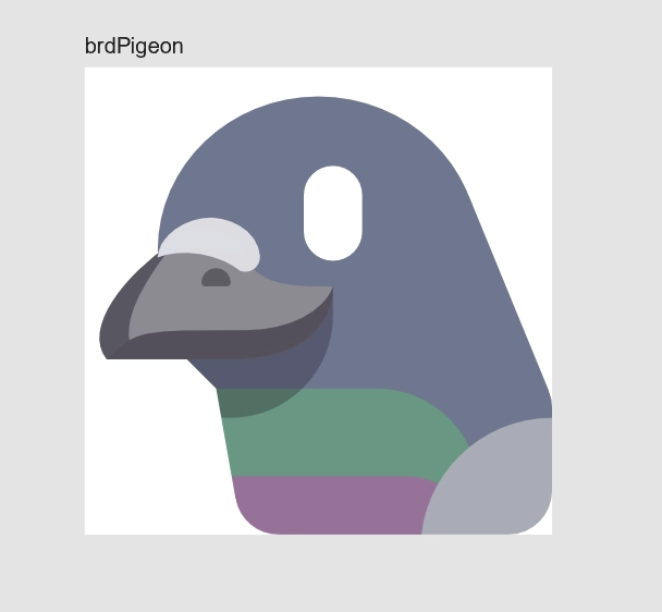 Emoji of a pigeon.